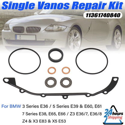 Full Set Single Vanos Repair Kit for BMW M3 E36 E39 X3 X5 (1990–2006) 11361748819, 11361748818, 11311748818, 32411093596