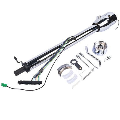 30" Chrome Tilt Steering Column Shift Indicator for Auto (No Key)