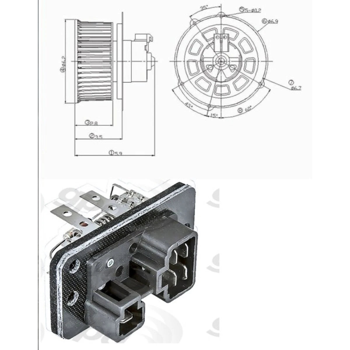 Blower Motor Kit for Ford Escort 2003 (KIT-201009-273)