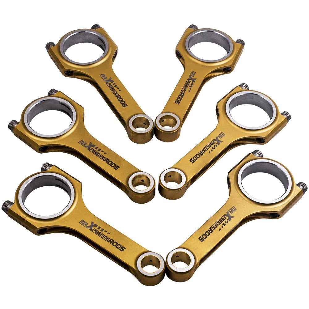 6x Connecting Rods for Audi VW Golf (1999–2005) 2.8L VR6 164mm 5WQLBZ