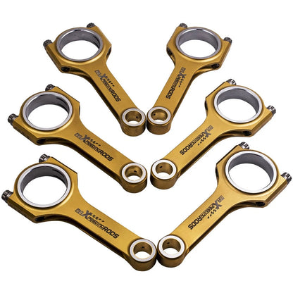 6x Connecting Rods for Audi VW Golf (1999–2005) 2.8L VR6 164mm 5WQLBZ