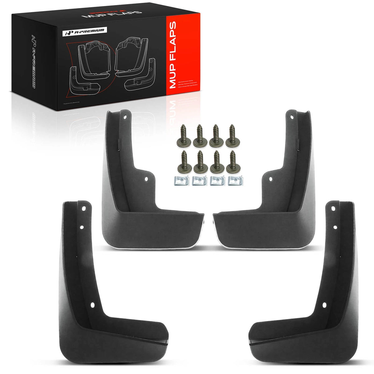 Set of 4 Splash Guards Mud Flaps for Buick Envision (2016–2019)