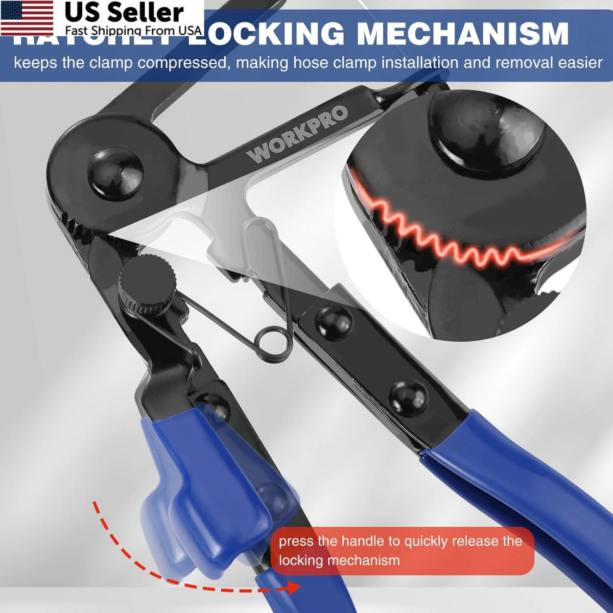 Flexible Hose Clamp Pliers Tool for Automotive (27")