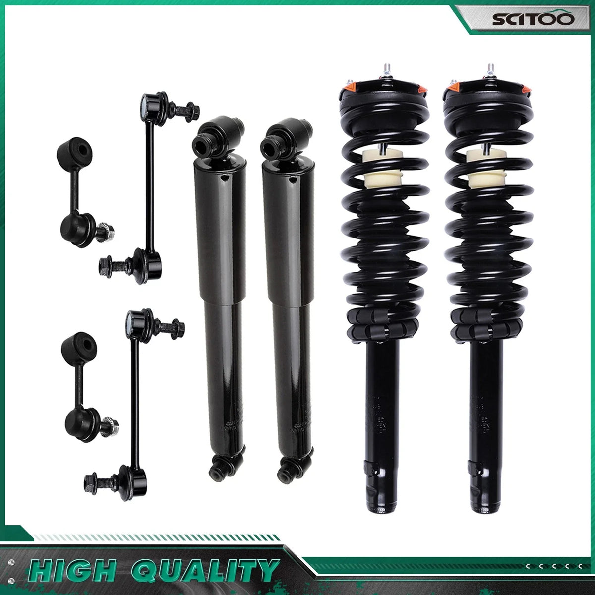 Set of 4 Struts and Shock Absorbers for Mercury Milan 2.5L (2006–2011)