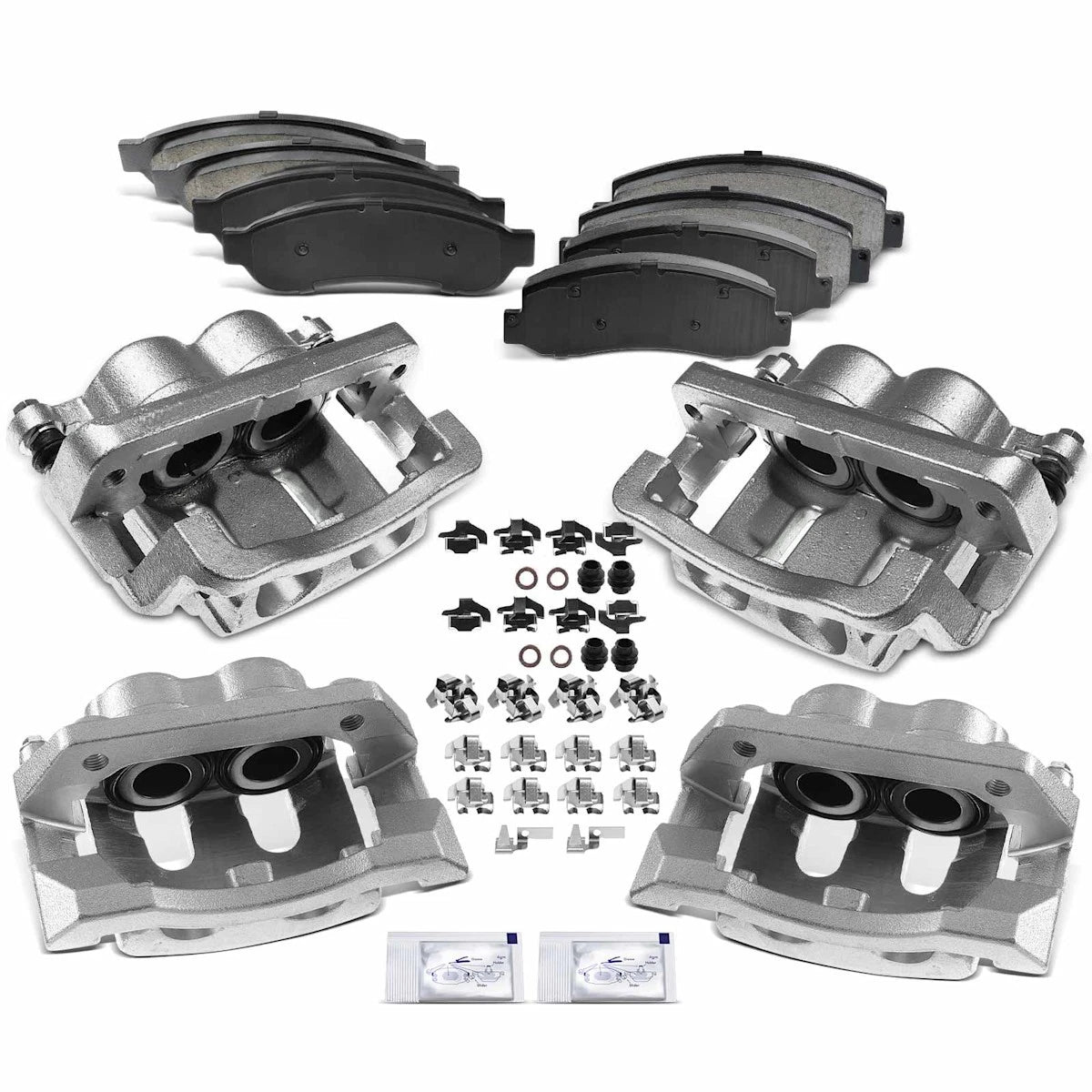 4-Wheel Brake Kit with Calipers for F350 Super Duty (18105001, 18B5028, 18B5029)