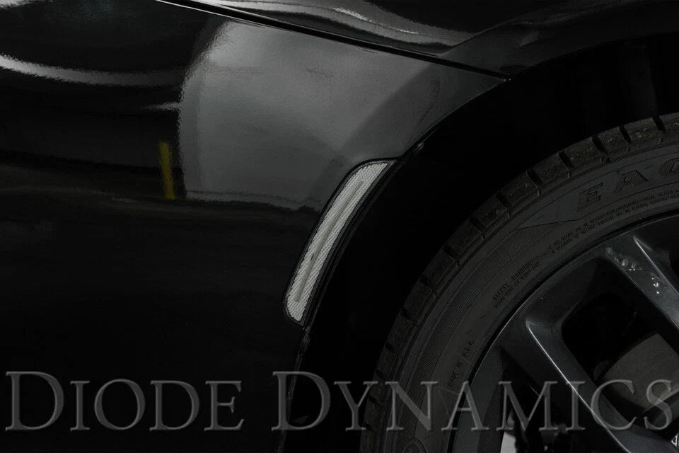 Clear LED Side Marker Lights Set for Dodge Charger (2015–2020)