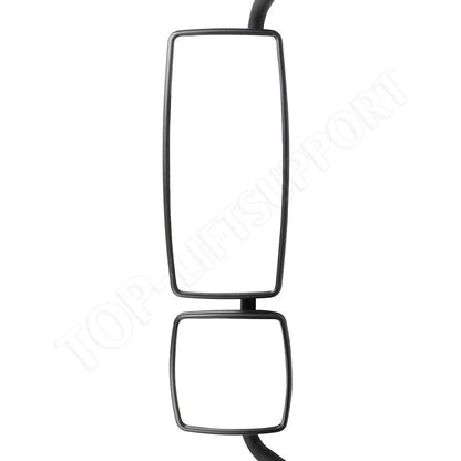 Driver Side Complete Mirror Black for International Durastar 4200 4300