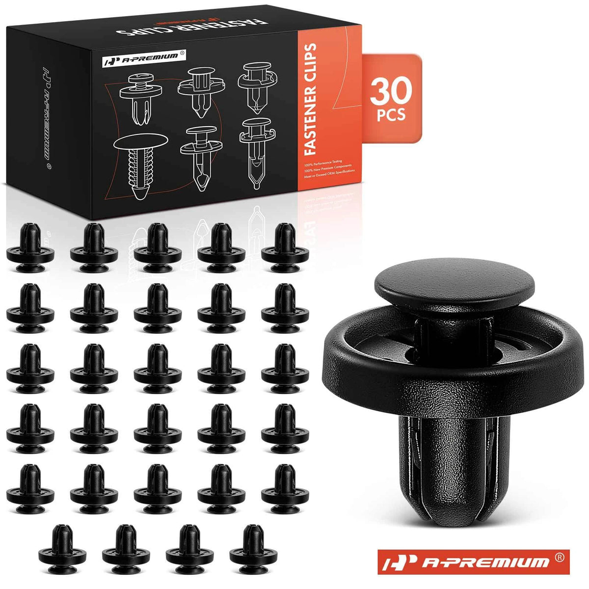 30Pcs Nylon Front Fender Liner Retainer Clips for Subaru (909140065, SU00302989, 22181)