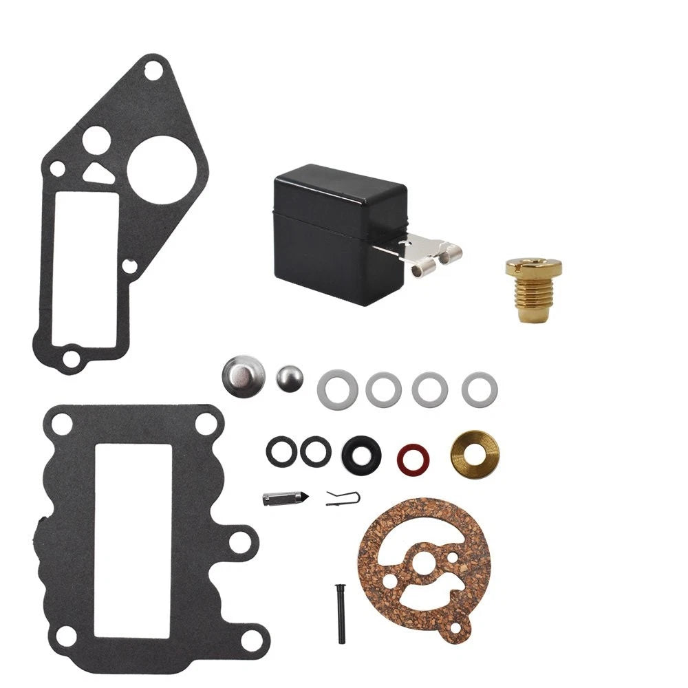Carburetor Carb Kit w/Float for Johnson Evinrude Outboard (9.5, 382048)