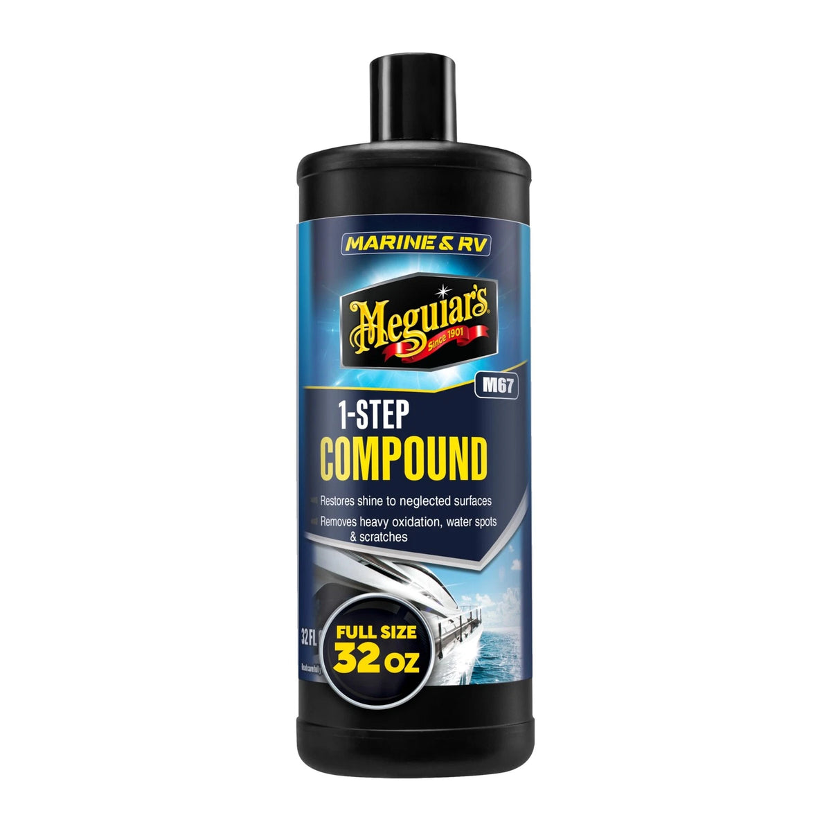 Meguiar's M6732 Marine/RV One Step Compound for Marine (32 oz)