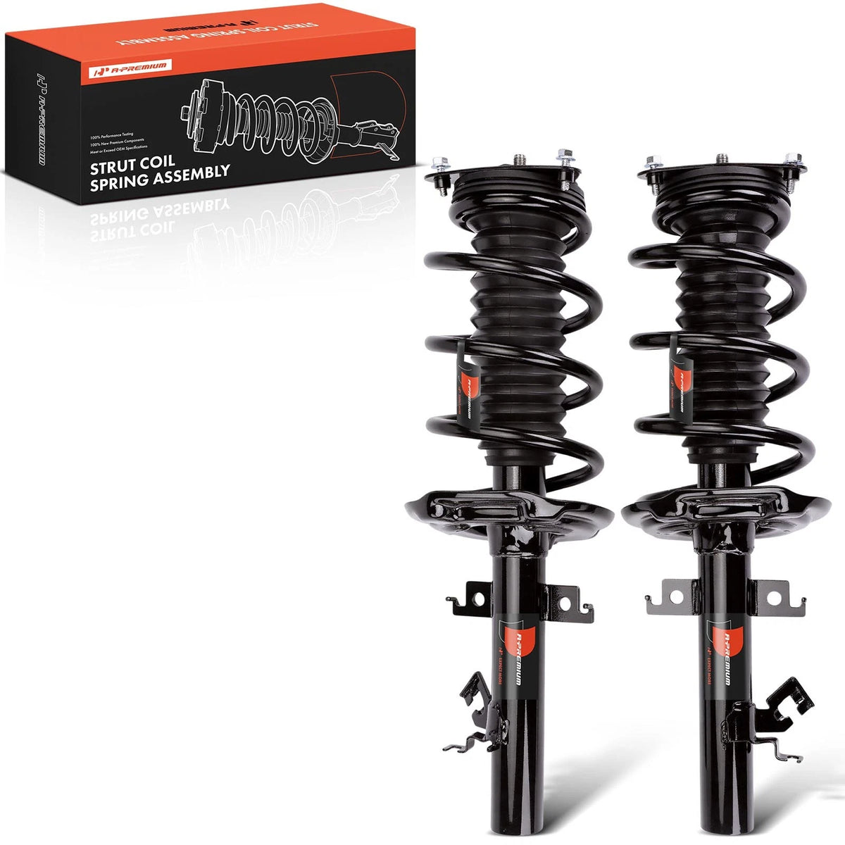Set of 2 Front Struts w/ Coil Springs for Nissan Rogue (2014–2020) 273074, G57774, G57775