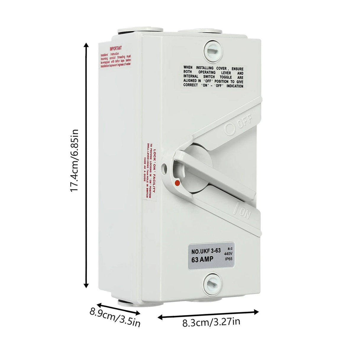 3 Pole Safety Isolation Switch for
