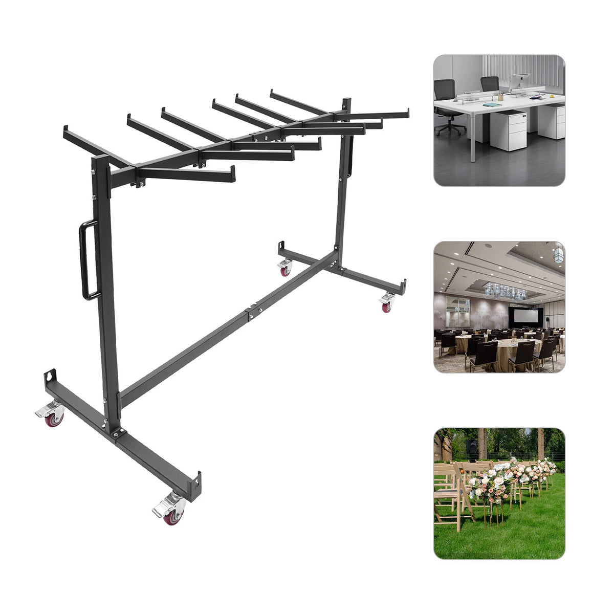 Folding Chair Rack Dolly Cart for Storage (42 pcs)