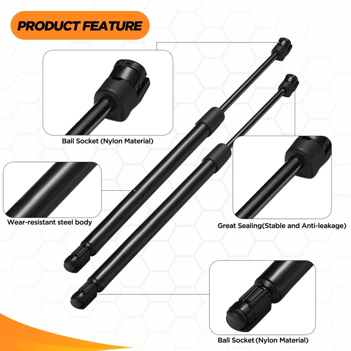 Set of 2 Hood Lift Supports for Ford F-250 Super Duty (1999–2007)