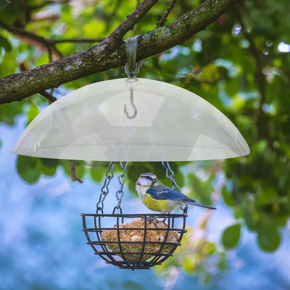 2-Pack 10-Inch Squirrel Baffles for Bird Feeders - Weatherproof Covers