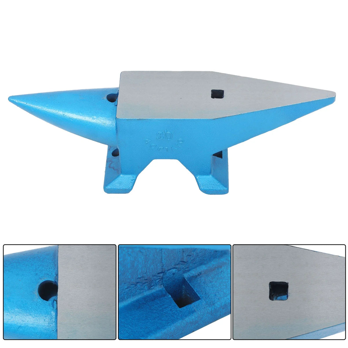 Forged Steel Anvil for Blacksmithing (66 lb)