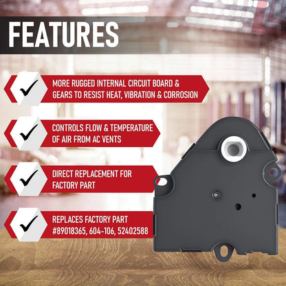 HVAC Air Vent Blend Door Actuator for Cadillac Escalade ESV EXT (Dose Not Apply)