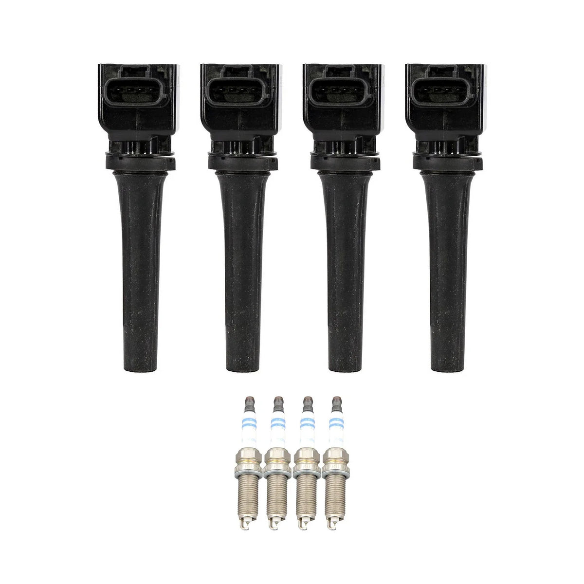 Set of 4 Ignition Coils & Spark Plugs for Mazda 3 6 CX-3 MX-5 Miata