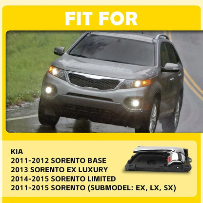 Chrome Interior Door Handle for Kia Sorento (2011–2015) 1-10X