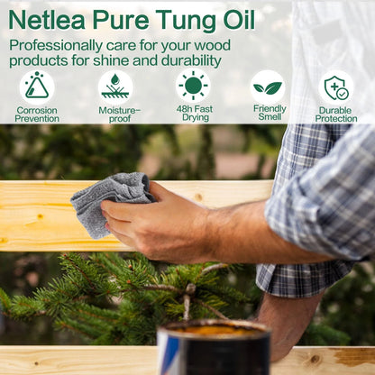 NetLea Tung Oil for Woodworking (11.8oz)