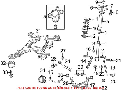 Rear Driver Suspension Knuckle & Ball Joint for Dodge Jeep (OEM)