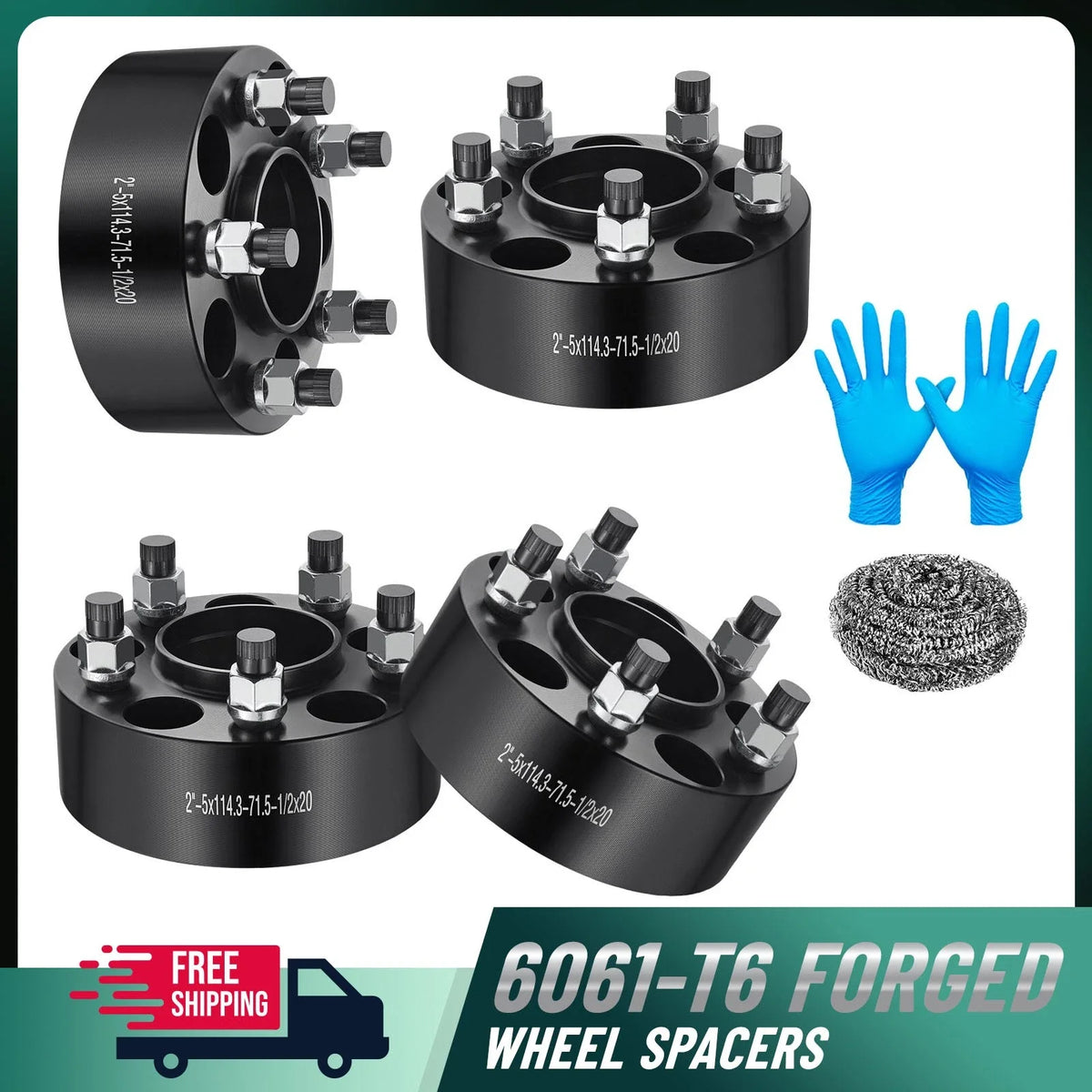 2" Hubcentric 5x4.5 5x114.3 Wheel Spacers for Jeep Wrangler YJ Cherokee XJ (1991–2001)