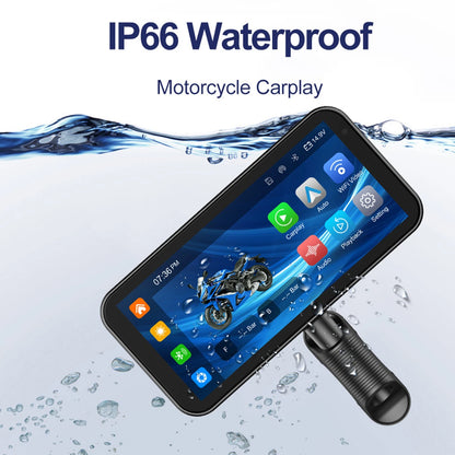 6.25" IPS Motorcycle GPS Receiver with Wireless CarPlay & Android Auto