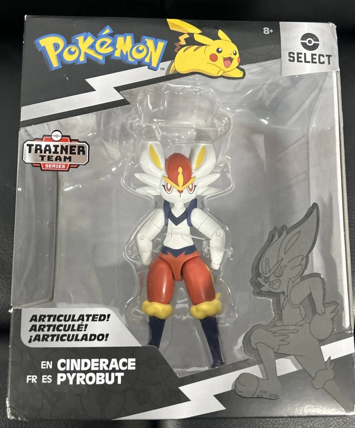 Cinderace Trainer Figure for Pokémon Series 9 - Articulated