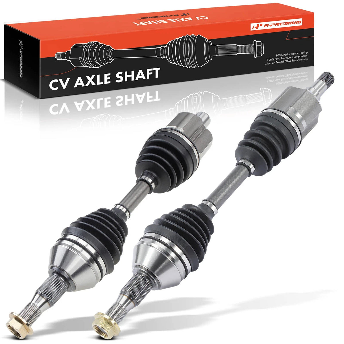 2X Front CV Axle Assembly for Chevy Impala (2000–2011) - 26073385, 26073396, 26073386, 26073399, 88965659, 26054707