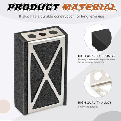 Air Filter Cleaner Element & Mount Plate for Honda CT70 (1991–1994) TRX70 (1986–1987)