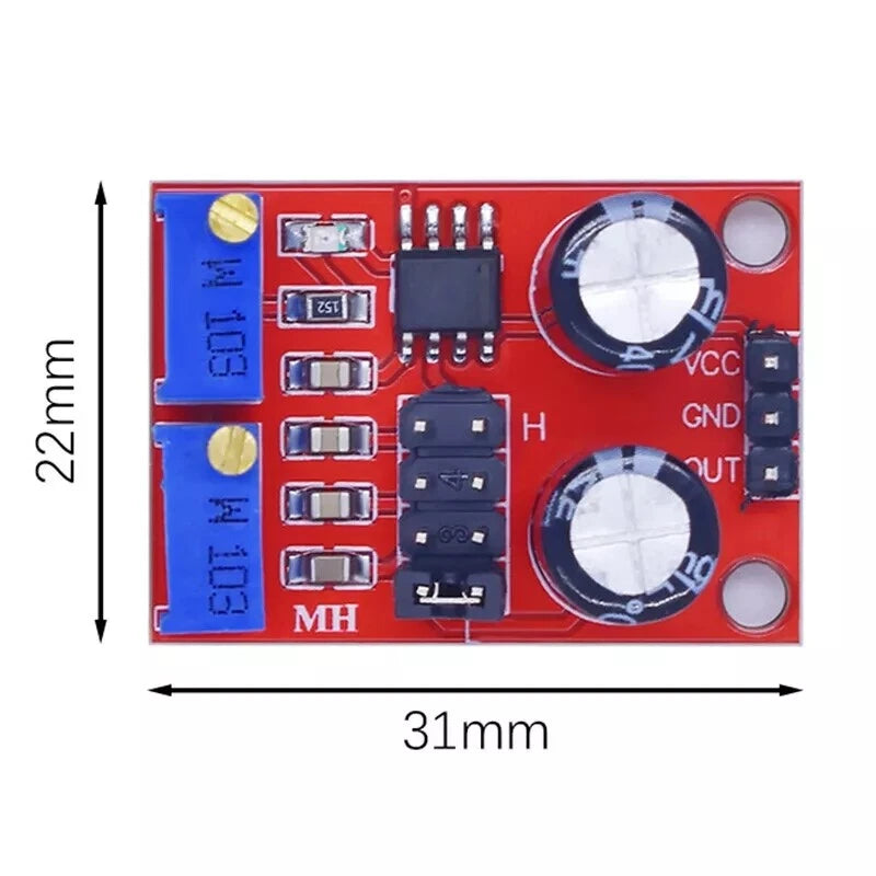 4Pc Adjustable Duty Cycle Pulse Frequency Generator Module for Automotive