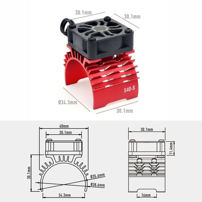 RC Motor Cooler Fan Set of 2 for 380 390 Motors (28 29 36mm)