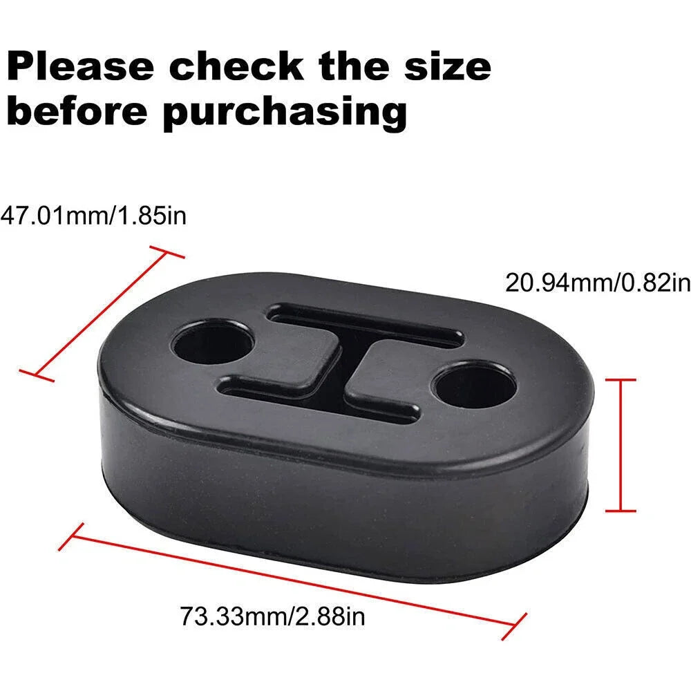 2X Rubber Exhaust Tail Pipe Mount Bracket Hanger Bushing for