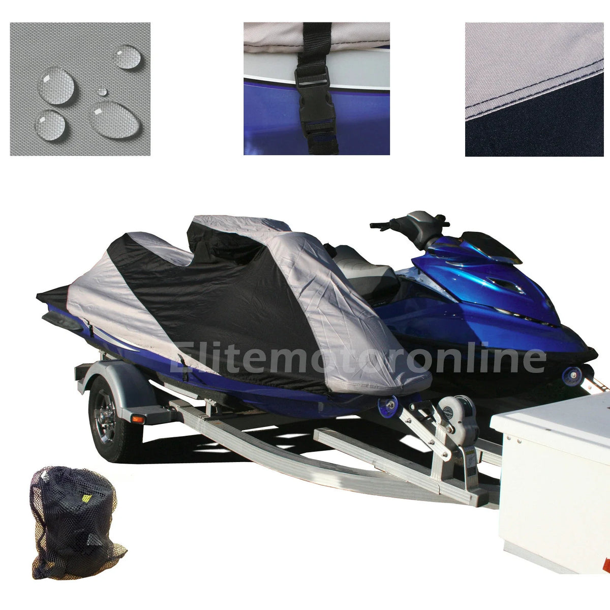 Custom Fit Waterproof PWC Jet Ski Cover for Yamaha WaveRunner FX Cruiser LTD (2008–2023)