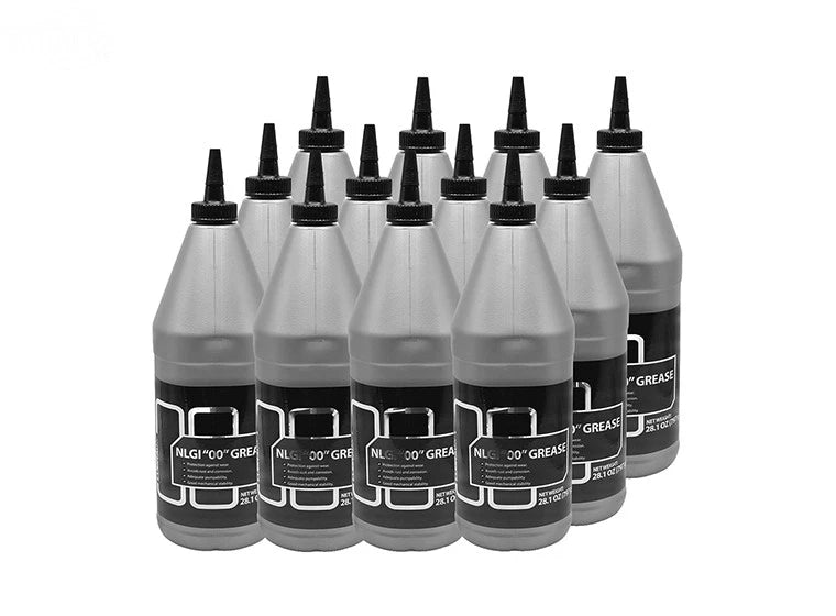 Set of 12 Nlgi "00" Grease 28.1 Oz. Bottle 17701 for Automotive Use