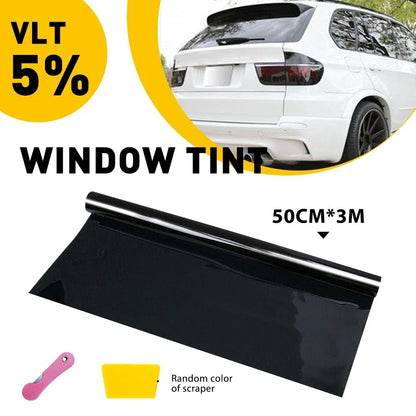 Window Tint Film 20" x 10ft Roll 5% VLT for Car Home Office Glass