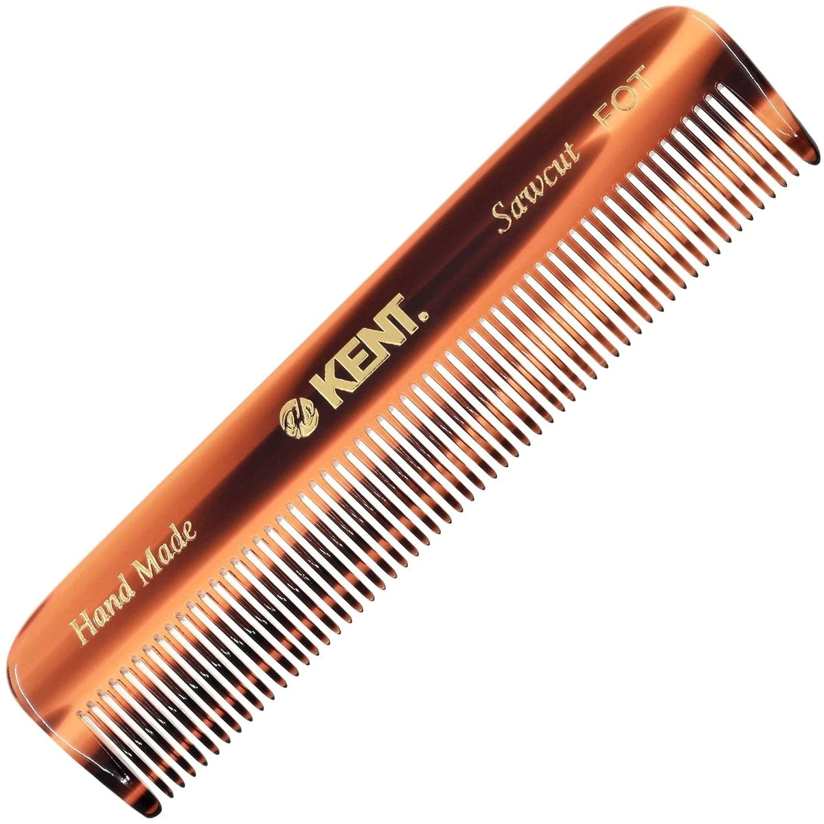 Fine Tooth Pocket Comb for Men, Women, Kids (Handmade, Tortoiseshell)