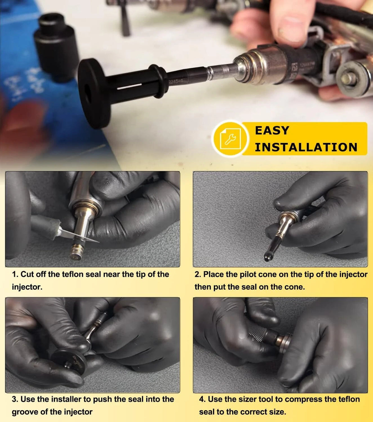 Set of 2 Fuel Injector Seal Tools for GM Subaru Vehicles