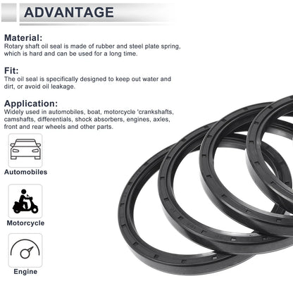 Set of 5 Oil Seal Ring 90x105x10mm for Rotary Shaft