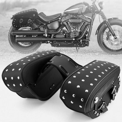 2Pcs Saddle Bags for Harley Honda Suzuki Yamaha (Motorcycle)