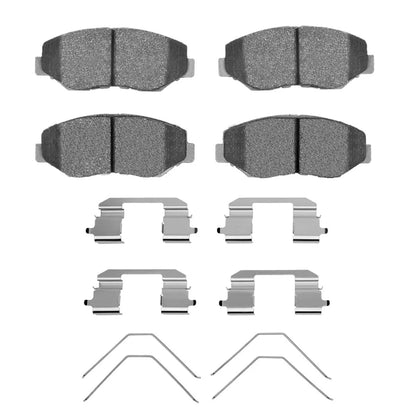 Set of 2 Brake Pad Sets Front for Honda Fit (2013–2014) 2552-0914-01