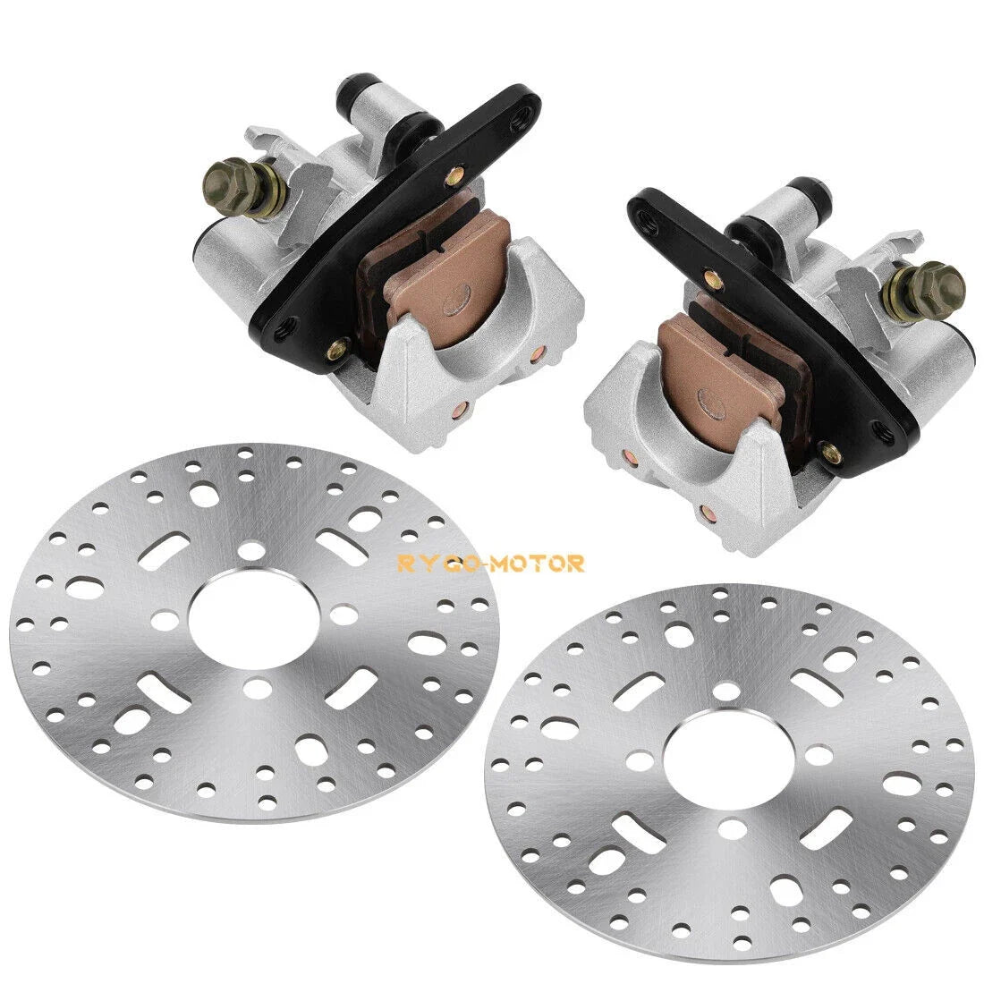 Front Brake Calipers & Rotors for Yamaha Big Bear 350 400 (1985–2006)