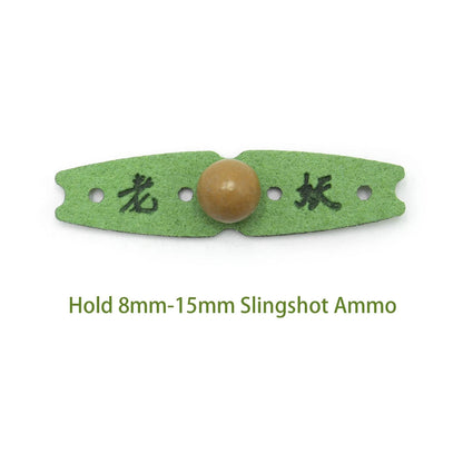 Flat Band Pouch for Slingshot (One Size) - Green 55X15mm