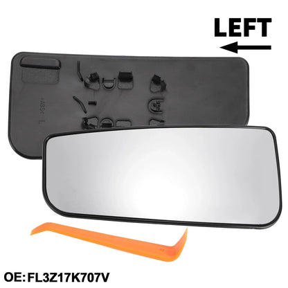 Left Driver Side Mirror Glass Replacement for Ford F150 (Non-Heated)