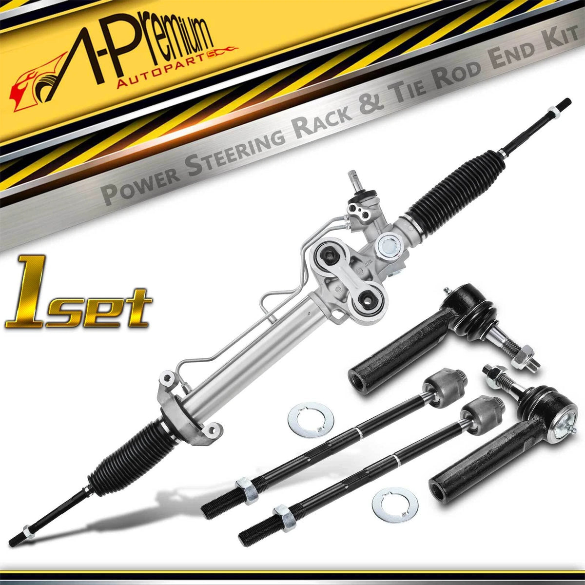 5X Front Rack & Pinion Tie Rod Kit for Chevy Tahoe GMC Yukon (2000–2006) - 15254060, 19178561, 15254061, 22-1145, EV800084, ES800223