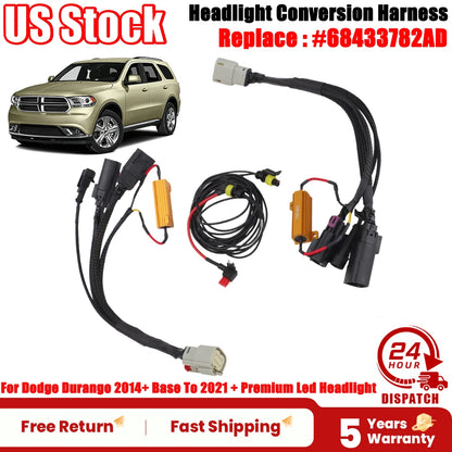 Headlight Conversion Harness for Dodge Durango (2014–2021) 68433782AD