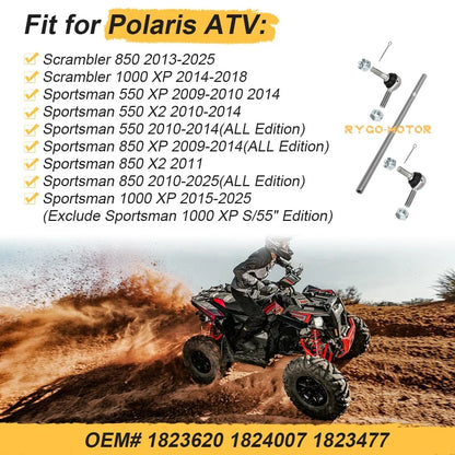 Tie Rod End & Kit for Polaris Sportsman 550 XP/X2 550 EFI (2009–2014)