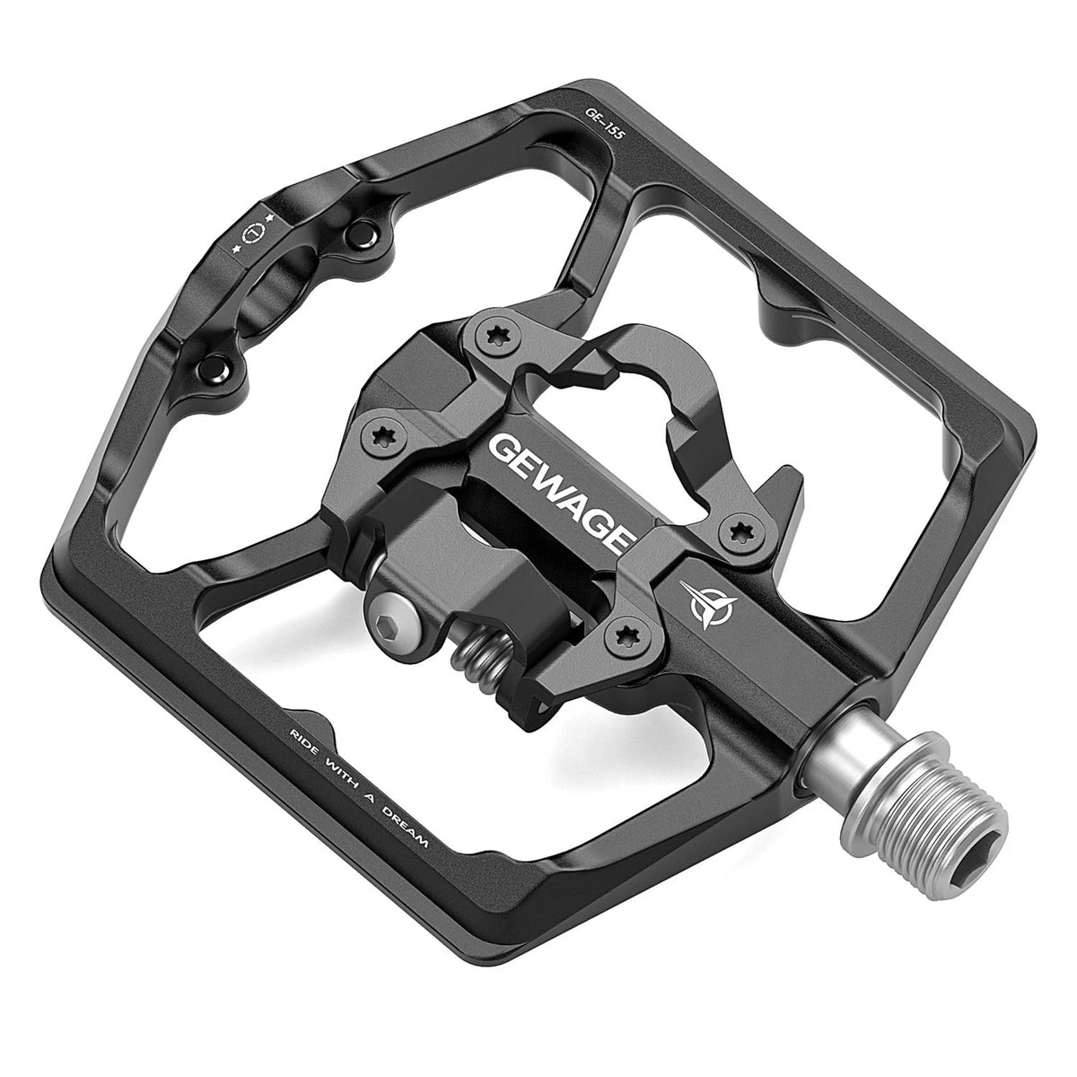 Dual Function Pedals for Mountain Bike (Flat & Clipless)