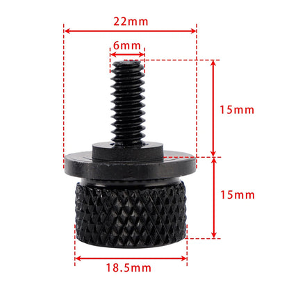 1/4"-20 Black Fender Seat Bolt Screw for Harley Touring Softail Dyna