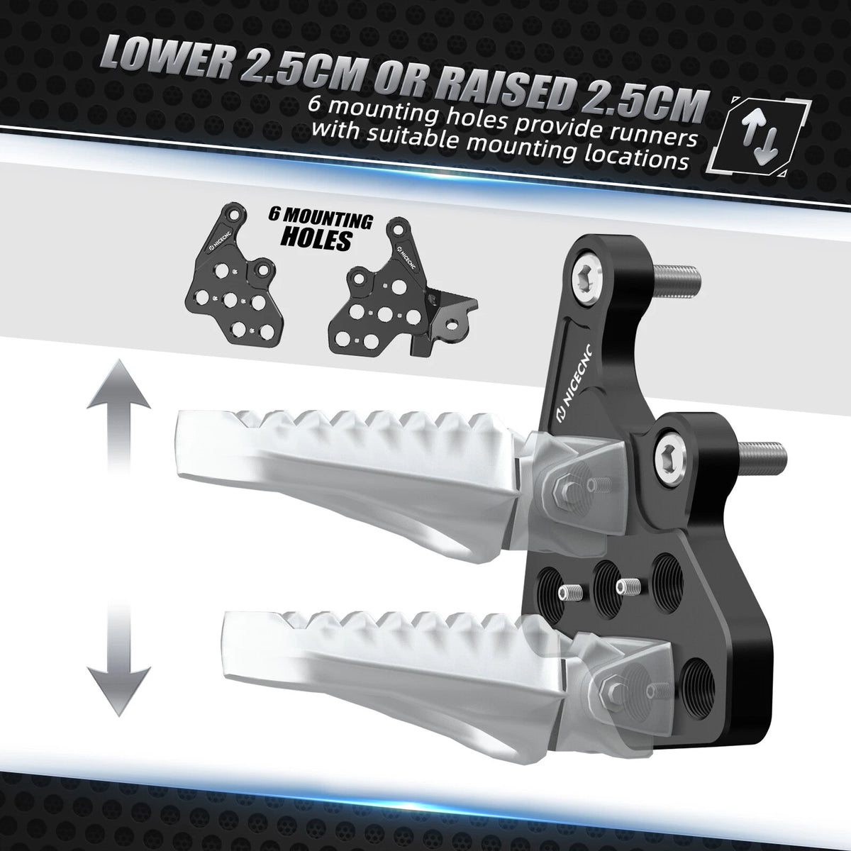 Foot Pegs Bracket Package for Surron Light Bee X S L1E / Segway X160 X260